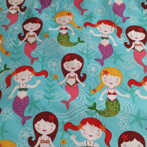 Mermaid blanket baby girl gift set sand dollar starfish seaweed ocean waves nautical baby girl image 4