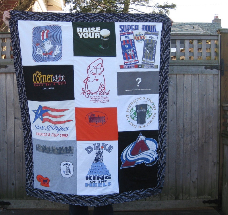 T SHIRT MEMORY Quilt Upcycled Repurposed Tee Shirts Into a - Etsy
