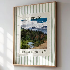 Colorado Print Stamp Wall Art Mountains Colorado Art Colorado Instant Download CO Stamp Digital Print Colorado Poster CO Print Denver