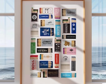 Chicago Windy City Matchbook Print - Restaurants Digital Download