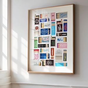 Austin Matchbook Wall Art ATX Instant Download Austin Digital Print Texas Poster Austin Matchbox Print