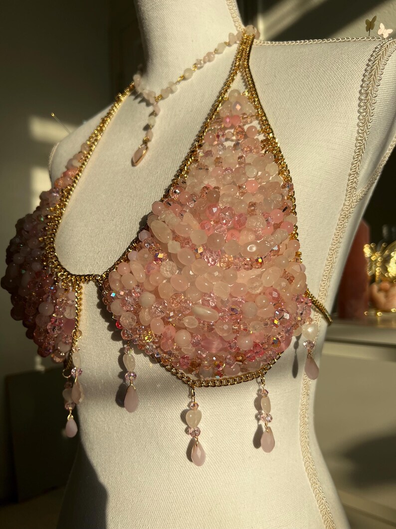Janinedessaints: Aphrodite Beaded Bra - Etsy