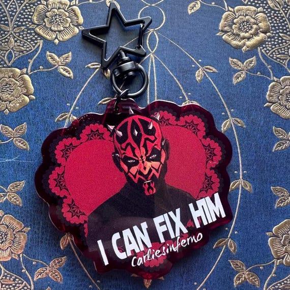 Darth Maul Acrylic Keychain: Star Wars Collectible - restocked/updated design