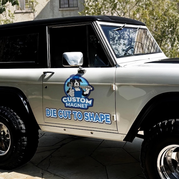 Custom Car Magnet Personalized Magnets - Personalized Logo Magnet Magnetic Car Signs - Car Accessories Fathers Day Gift