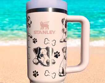 スタンリー Dogs セット Jack Russell Dog Engraved 30 or 40 Oz Stanley Tumbler - Etsy