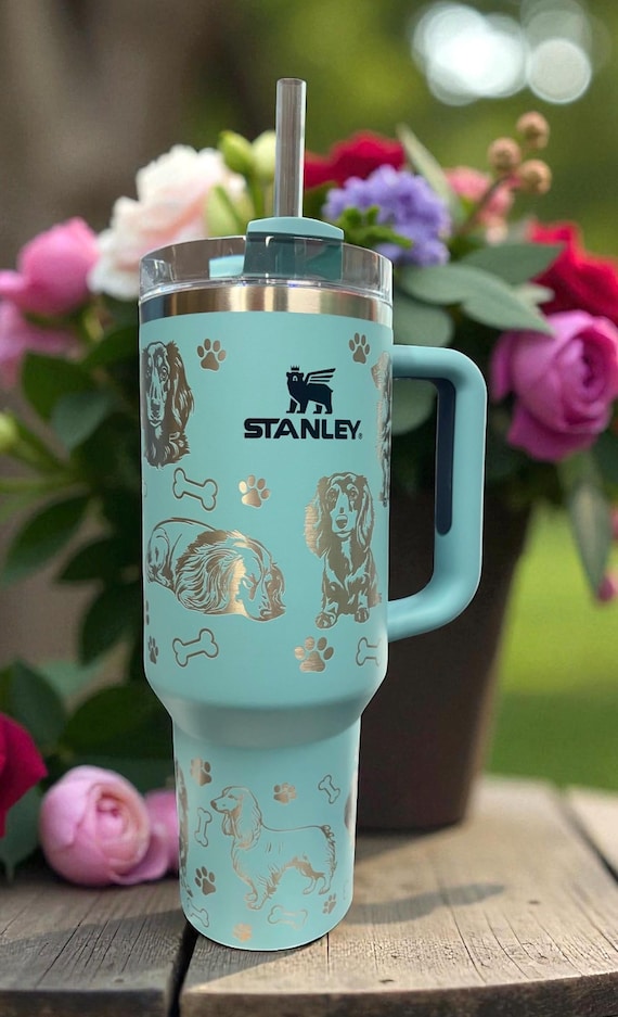 Long Haired Dachshund Engraved 30 or 40 Oz Stanley Tumbler - Etsy