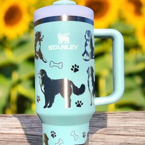 Engraved Bernese Mountain Dog 40 oz Tumbler,Bernese Mountain Dog Stanley Cup,Bernese Mountain Dog,Dog Lover Gift,Bernese Mountain Dog Gift