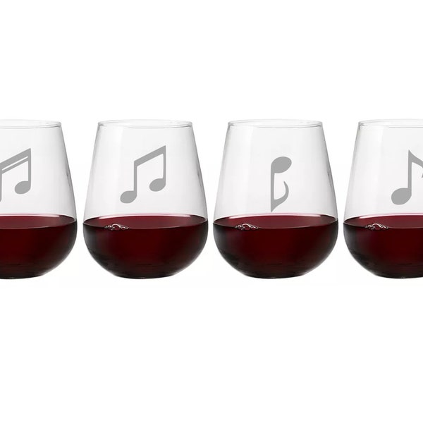 Music Wine Glasses Etsy