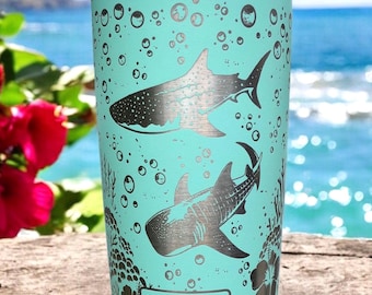 Whale Shark Engraved YETI 20 Oz Tumbler
