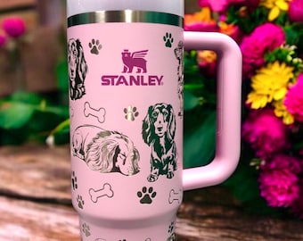 Long Haired Dachshund Engraved 30 or 40 oz Stanley Tumbler