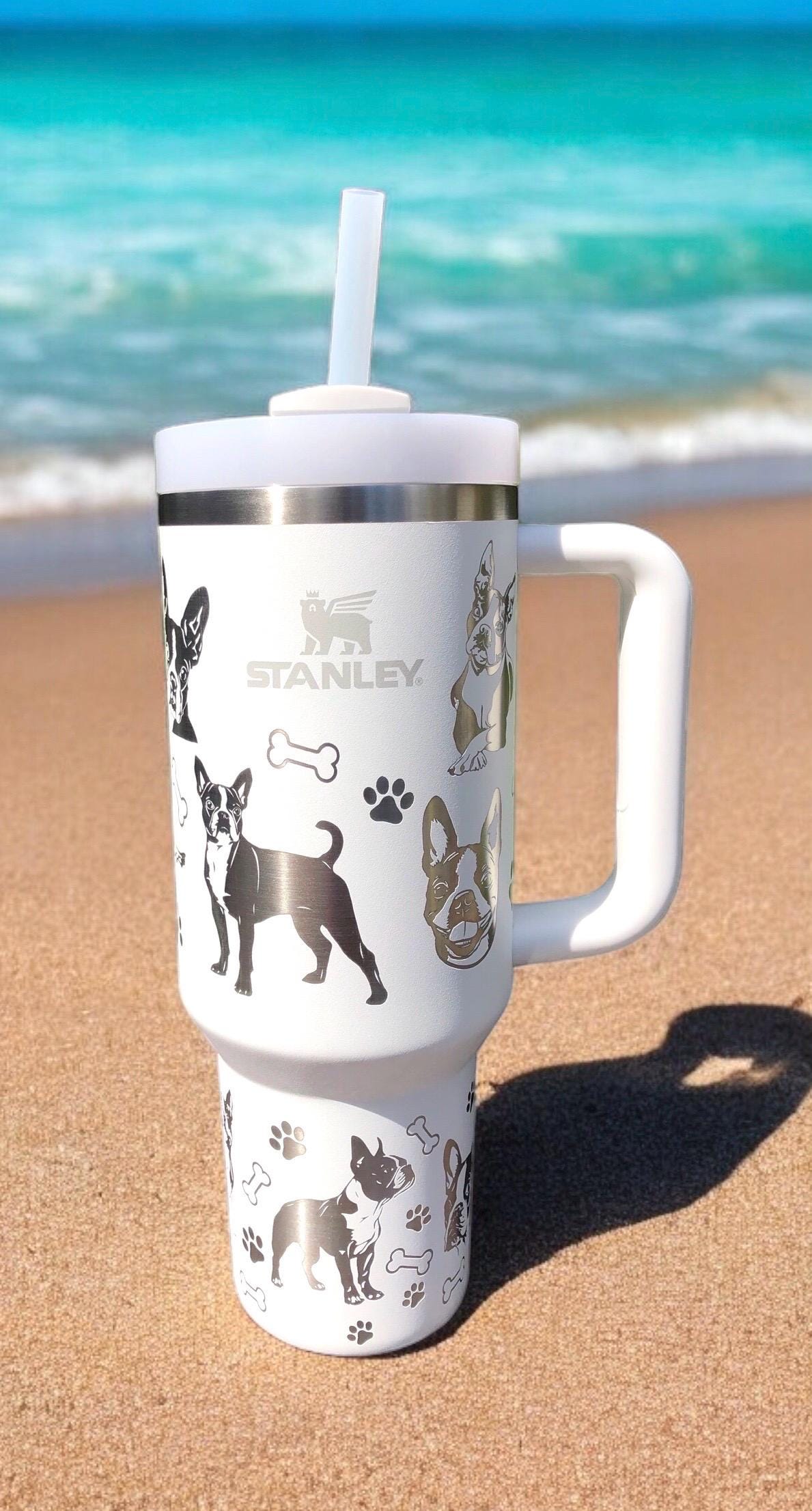 Boston Terrier Engraved 30 or 40 Oz Stanley Tumbler - Etsy