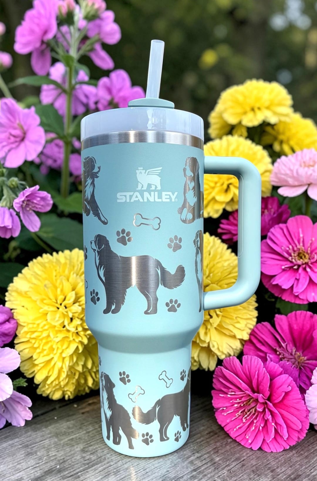 スタンリー Dogs セット Engraved Bernese Mountain Dog 30 or 40 Oz Stanley Tumbler - Etsy