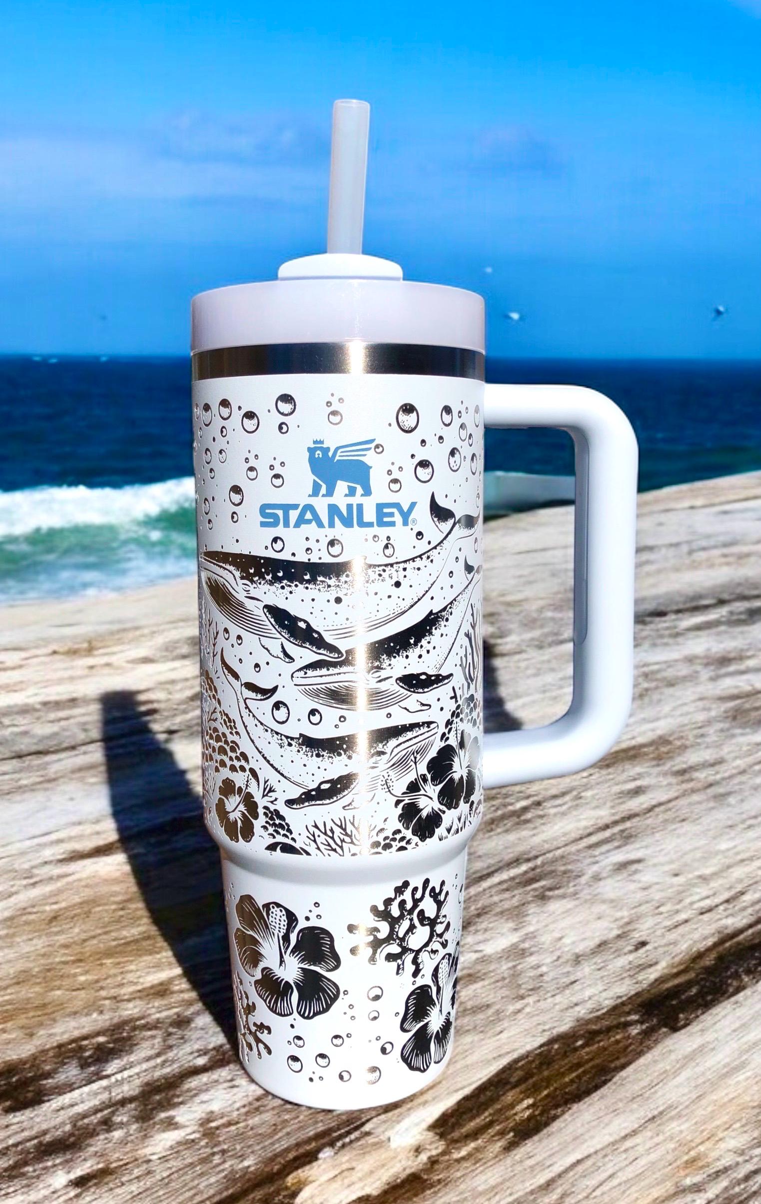 Whale and Ocean Scene Engraved 30 or 40 Oz Stanley Tumbler - Etsy