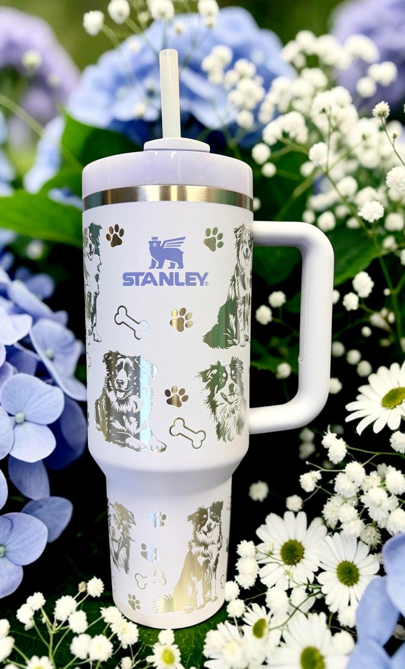 Engraved Australian Shepherd Stanley Tumbler, Aussie Dog Lover (30
