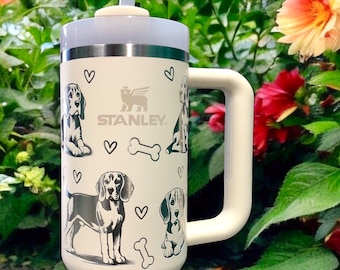 Beagle Engraved 30 or 40 oz Stanley Tumbler