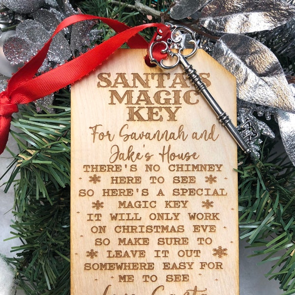 Santa Key - Etsy