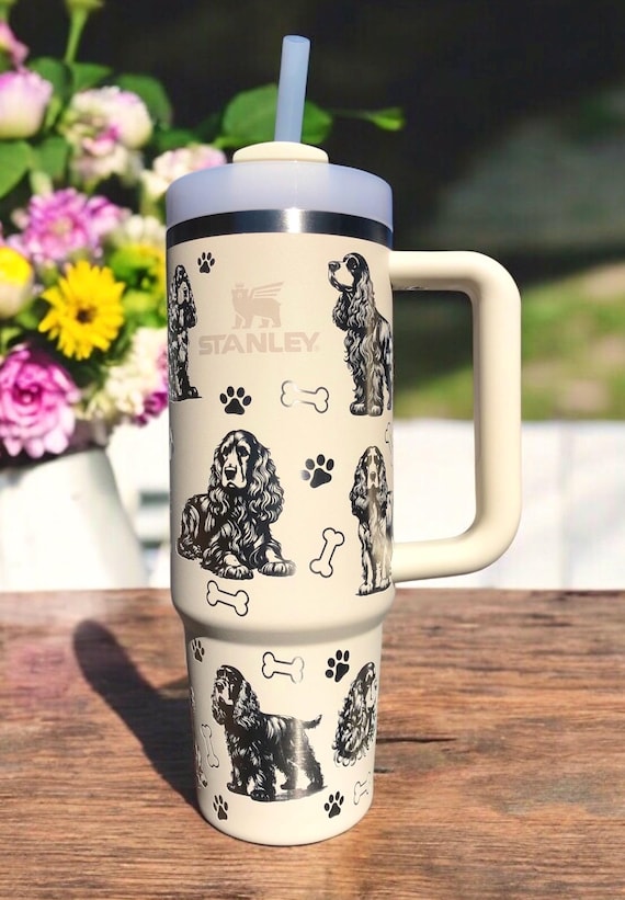 Engraved English Cocker Spaniel 30 or 40 Oz Stanley Tumbler - Etsy