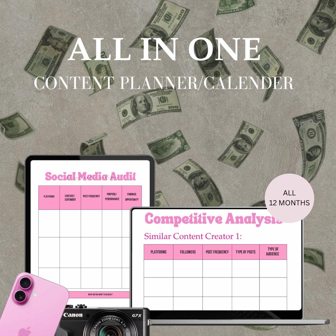 2025 All in ONE Content Planner 400+ Pages - Etsy