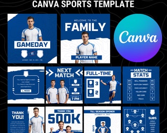 Sports Team Canva Templates: 10 Editable Social Media Posts