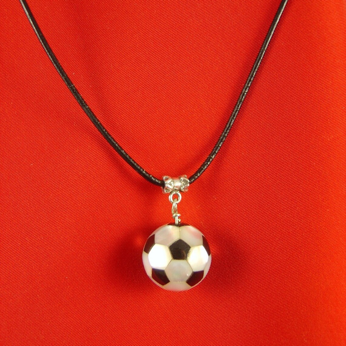 Soccer Ball Necklace Etsy