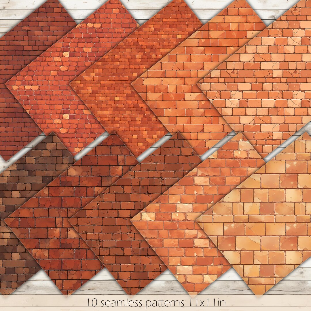 Brick Digital Paper Brick Printable Paper Brick Pattern Brick