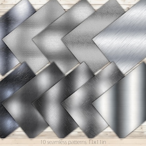 Metal Texture Metal Digital Paper Metal Printable Paper Metal Pattern Metal Background Metal Seamless Pattern Metal Scrapbooking Paper