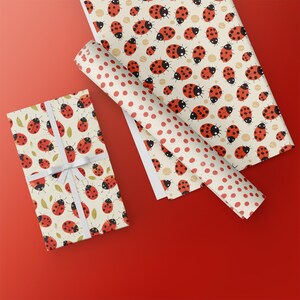 Ladybug Digital Paper Ladybird Seamless Pattern Ladybug Printable Paper ...