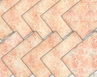 Pastel Peach Watercolor Digital Paper Delicate Watercolor Seamless Pattern Botanical Watercolor Background Pastel Watercolor Leaves Paper