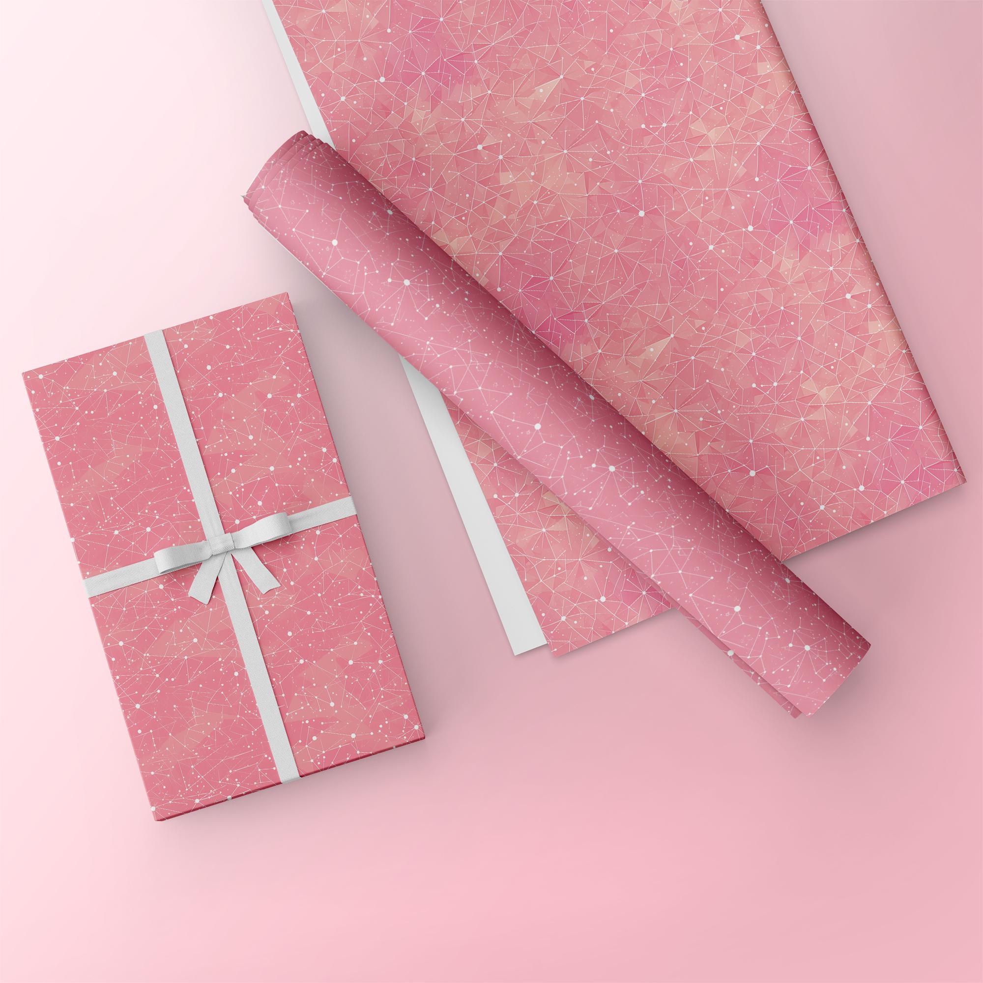 Pink Galaxy Printable Paper Starry Sky Pattern Glitter Galaxy ...