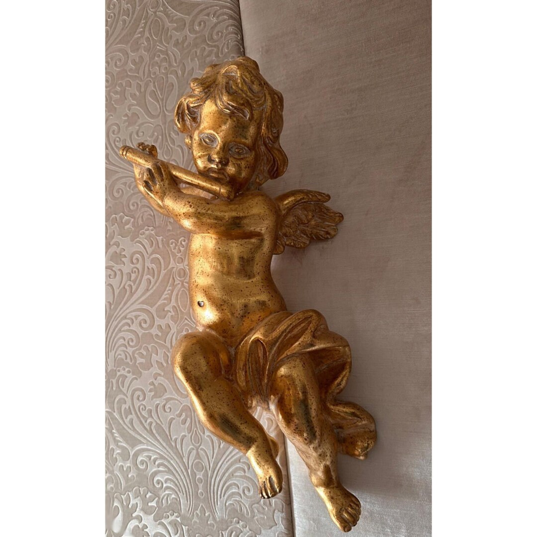 フルートを持った手作りの天使 - Etsy 日本