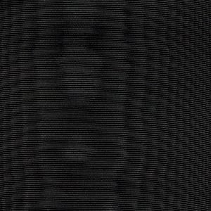 Black Moire Fabric Cotton Blend Home Decor Drapery Heavy Lining Fiber Art Crafting Watermark image 2