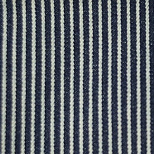 Hickory Streifen Stoff Blau Weiß Railroad Denim Baumwolle Gestreift UNIKAT
