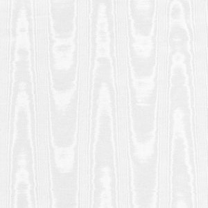 White Moire Fabric Classic Watermark Cotton Blend Taffeta Drapery Lining Fiber Art Crafting