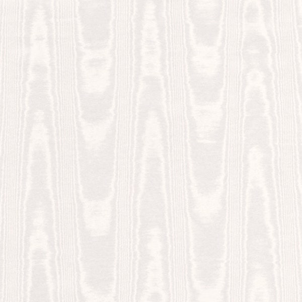 Moire Fabric Classic Watermark Cotton Blend Light Ivory Upholstery Drapery Lining Fiber Art Crafting