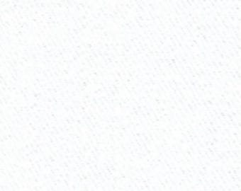 Witte katoenen stof VOOR bekleding Kussenovertrekken Zware kleding PURE WHITE Brushed keperstof