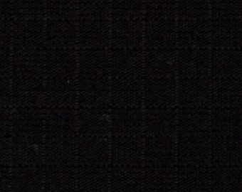 Cotton Ripstop Fabric JET BLACK Apparel Crafts Multipurpose Activewear