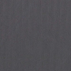 May include: A close-up of a gray fabric with a herringbone pattern. The fabric has a textured appearance with diagonal lines creating a V-shaped design. The color is a muted gray, with subtle variations in tone.