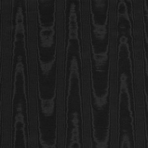 Black Moire Fabric Cotton Blend Home Decor Drapery Heavy Lining Fiber Art Crafting Watermark