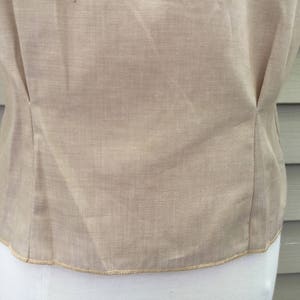 New Old Stock 1950s Beige Cotton Blouse Original Hang Tags - Etsy