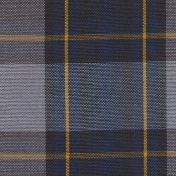 Navy Blue Gray Gold Black Plaid Fabric Apparel Home Decorating Quilt Drapery School Uniform