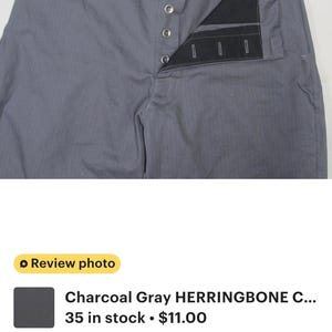 Charcoal Gray HERRINGBONE Cotton Fabric PRESHRUNK Ideal For Slipcovers Drapery Apparel Bags QUALITY image 2