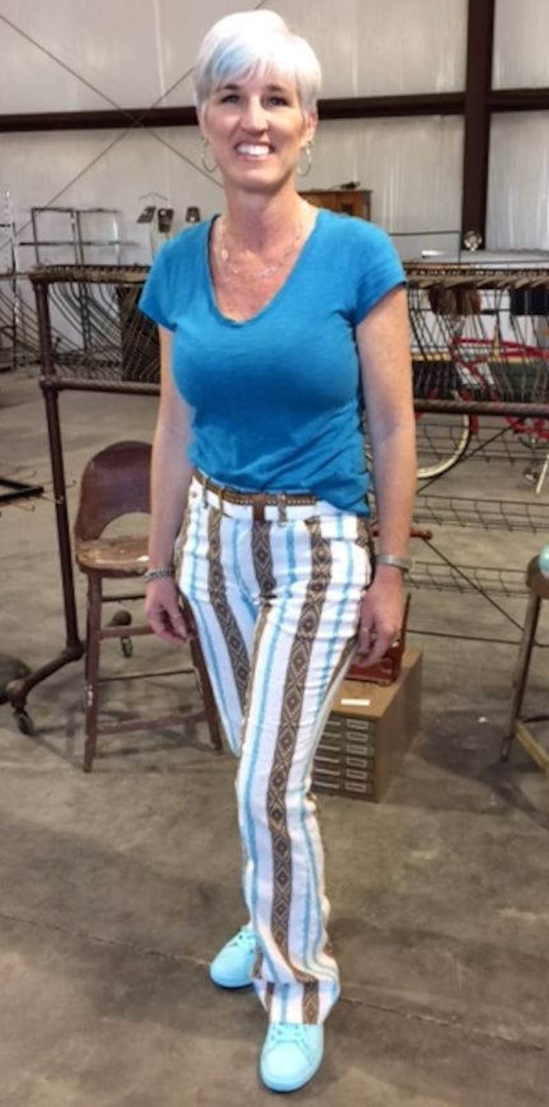 Genuine 1960s Lee Striped Bellbottoms New Old Stock With Original Store Tags Flare Jeans DEADSTOCK Bell Bottom Pants