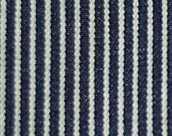 Hickory Stripe Fabric Blue White Railroad Denim Cotton Striped MULTIPURPOSE