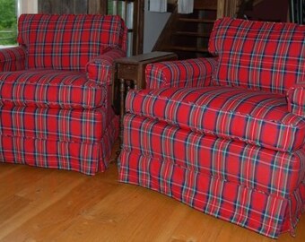 Royal Stewart Red Plaid Fabric Holiday Tartan MULTIPURPOSE Upholstery Apparel Home Decorating CRAFTS