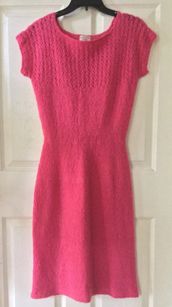 Handmade Hand Knit Dress Signed Label Gorgeous Ric