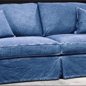 Denim Fabric All Cotton for Slipcovers Apparel Upholstery Medium Wash Blue