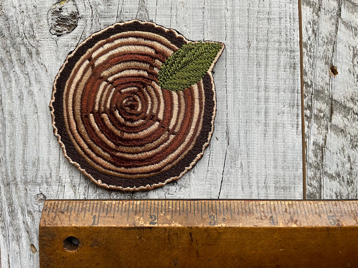 Stump Tree Wood Nature Patch Outdoor Patch Hiking Patch - Etsy