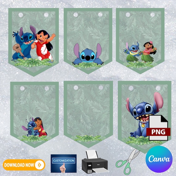 Stitch anniversaire Stickers anniversaire | Autocollants personnalisés | Stickers personnalisés | autocollants pour toutes les occasions | Stickers cadeaux - France