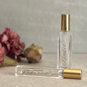 Custom Engraved Perfume Bottle: Bridesmaid Proposal Gift