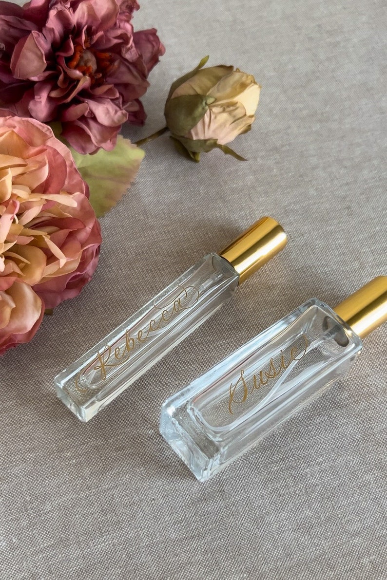 Custom Engraved Perfume Bottle: Bridesmaid Proposal Gift - Etsy